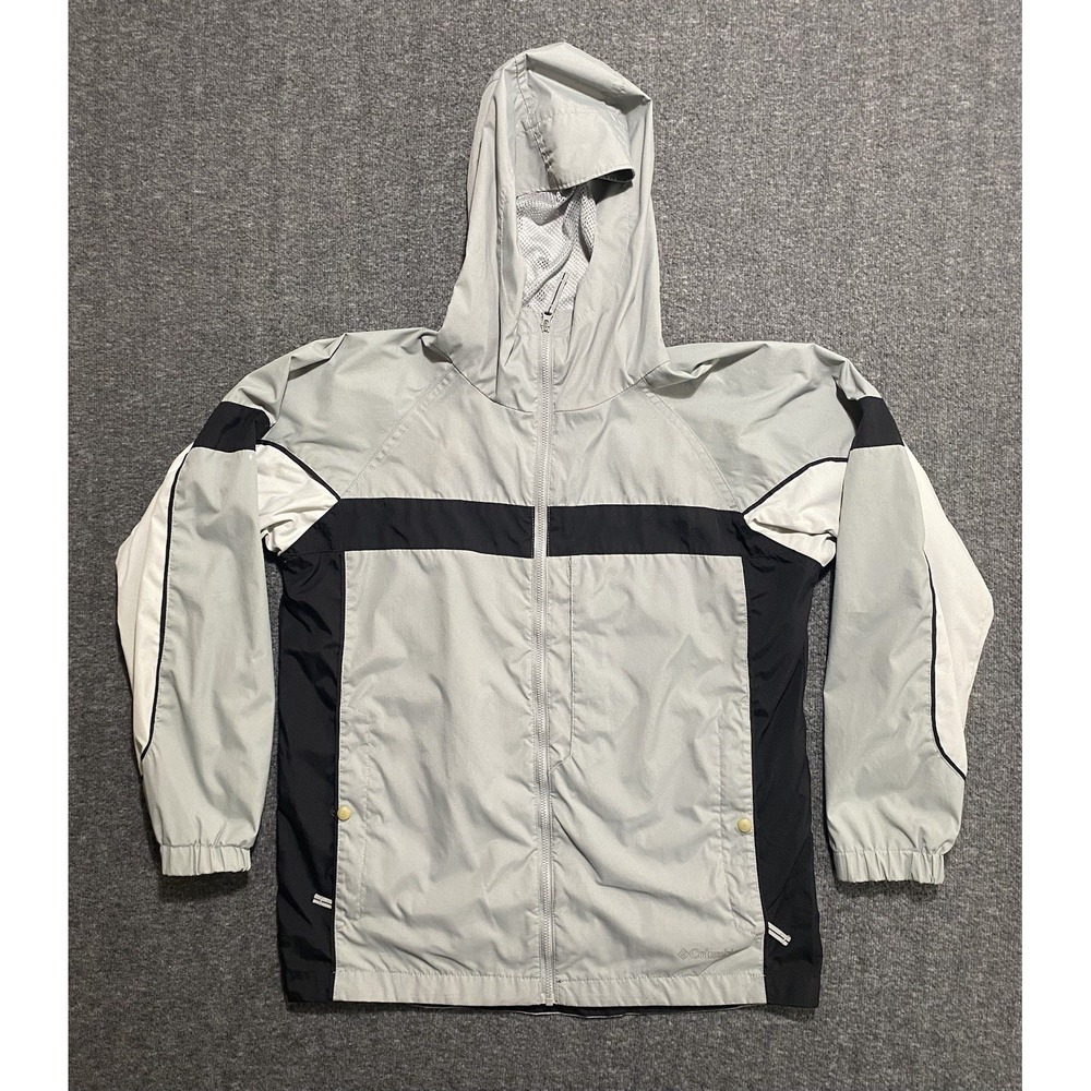 Columbia Women's Jacket Interchange Medium Coat  Hooded Gray/Black Size 14/16